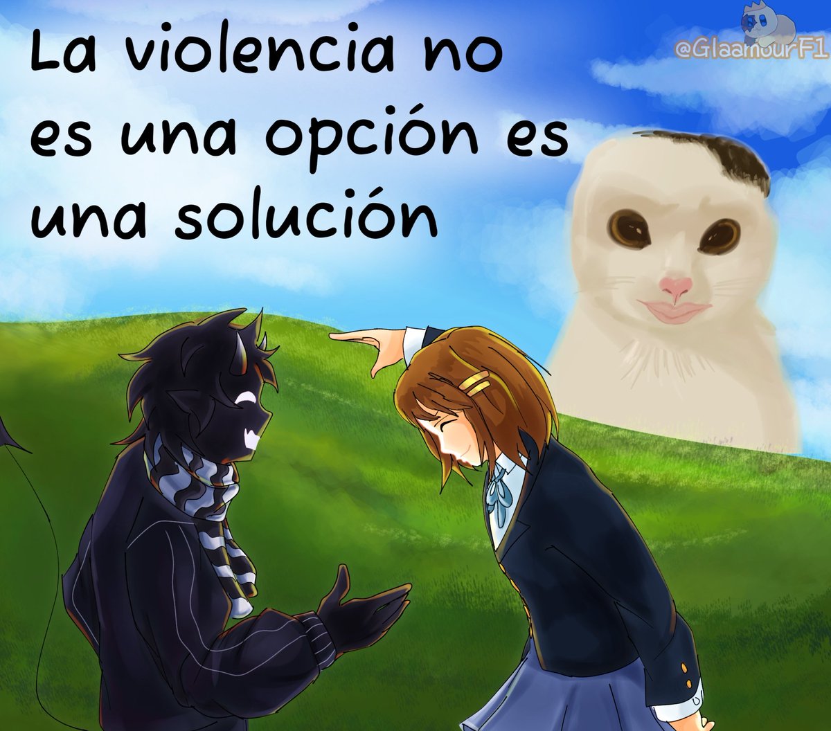 Dochiart's tweet photo. Ok....Random trend 
.
.
#meme #random #artmeme #artmeme #art #twixxel #yui #catmeme https://t.co/naZXmgG1V2