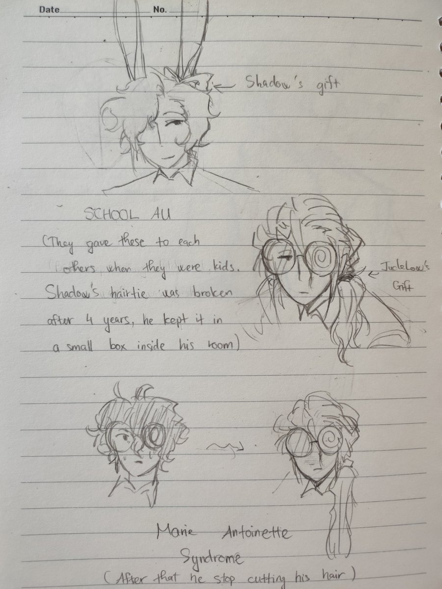 CH37863's tweet photo. Highschool AU!!
The second imagine text was "Got carried away in using a different and new method to show-off he accidentally forgot negative sign and lost points"
#Shadowmct #judelow #mcyt https://t.co/YXj4MDXl9U