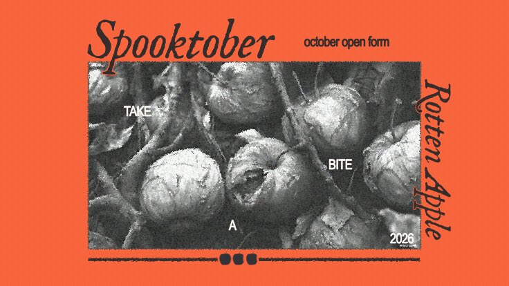 nobedbugs's tweet photo. 𝟸.𝟶 / the harvest has taken a darker turn that some apples have gone rotten in the autumn air, but even the spoiled ones may hide a little sweetness beneath the rot. from the darker corners of the orchard, a new batch is ready to make its way to the bakehouse. 🍎🎃 https://t.co/wugpAEF5DO