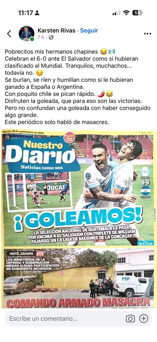 Jorge94467938's tweet photo. Hay niveles de estupidez, este salvadoreñito ridículo se pasó. @karstenrivas, te fuiste chimado ✋🏻🖕🏻 https://t.co/z7FSGuaQRQ
