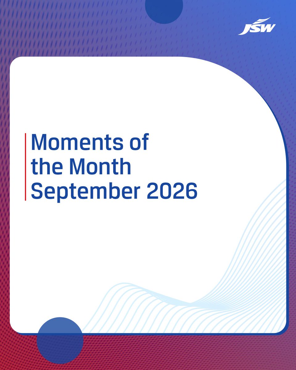 TheJSWGroup's tweet photo. From powering progress to celebrating people, September brought plenty of moments to celebrate and build on. Here’s a look back at the month it was.

#JSW #BetterEveryday #MomentsOfTheMonth https://t.co/5KwDqODFDS