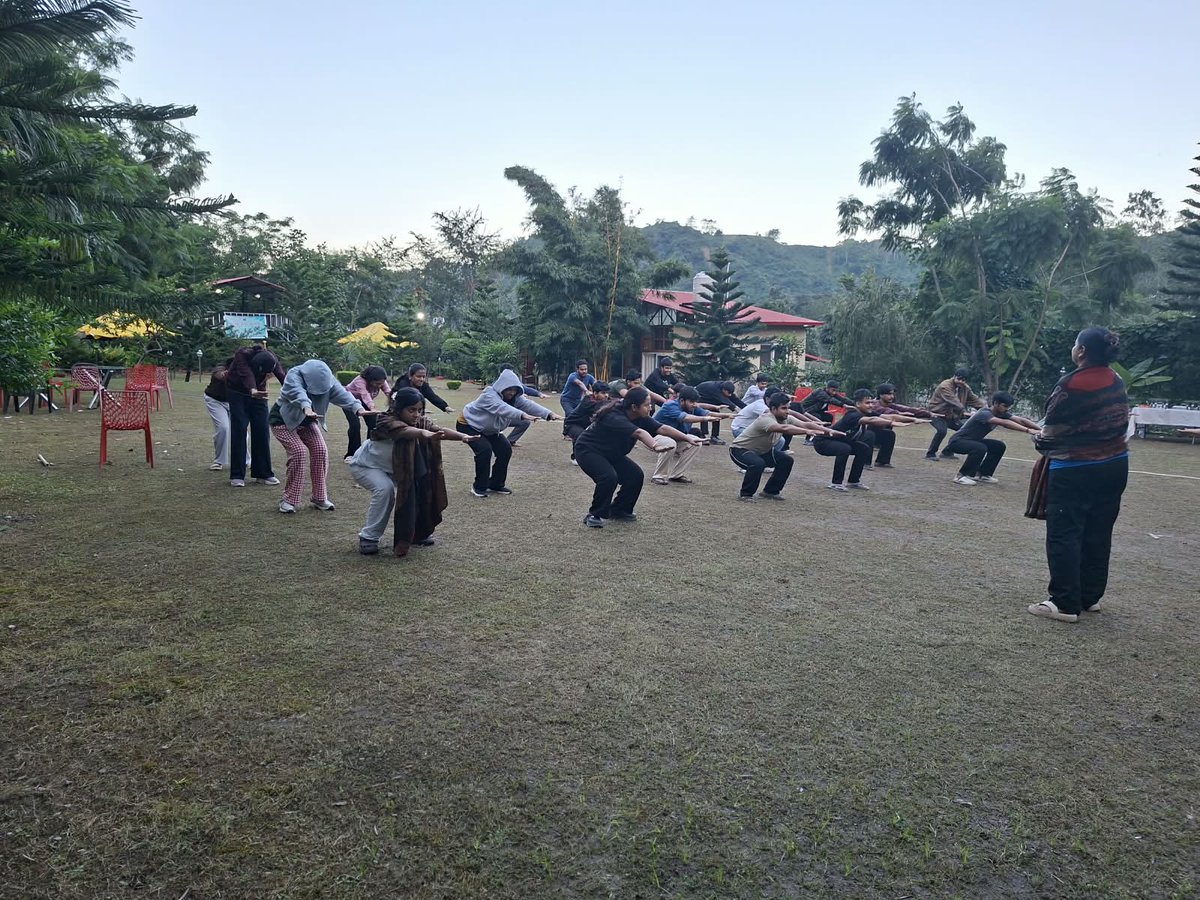 icfaidehradun's tweet photo. Day 7 | NSS Unit – IUD🌿
The day began with morning prayer and physical exercises, fostering positivity, discipline, fitness, and team spirit among our NSS volunteers.💪✨
🌸A healthy body, a focused mind, and a positive beginning!
#NSS #NSSUnit #ICFAIUniversityDehradun #Day7 https://t.co/Apj445mo6m