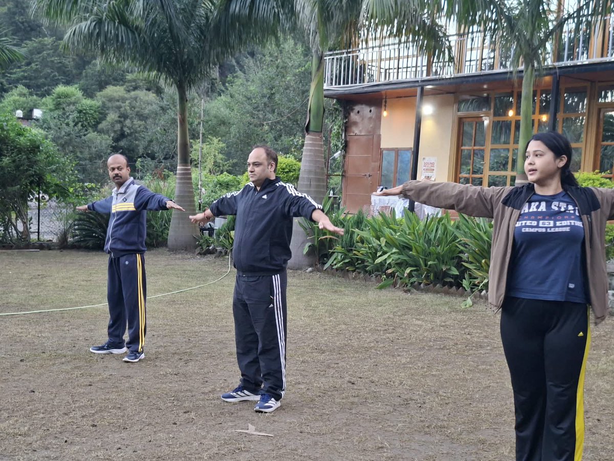icfaidehradun's tweet photo. Day 7 | NSS Unit – IUD🌿
The day began with morning prayer and physical exercises, fostering positivity, discipline, fitness, and team spirit among our NSS volunteers.💪✨
🌸A healthy body, a focused mind, and a positive beginning!
#NSS #NSSUnit #ICFAIUniversityDehradun #Day7 https://t.co/Apj445mo6m