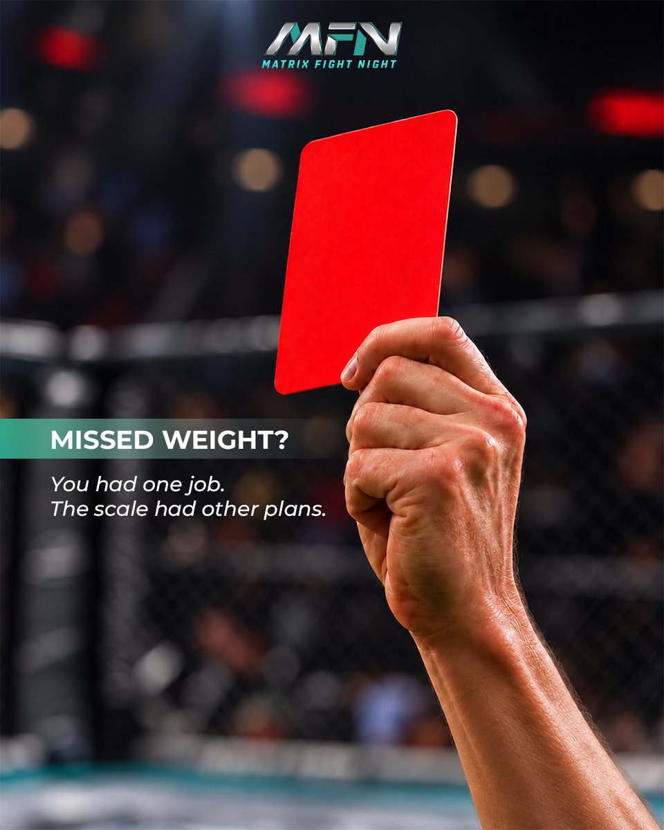 mfn_mma's tweet photo. The cage has rules. The fight has discipline. 🥊

Know the calls. Respect the referee. Keep it clean.
Because in MMA, control is just as important as power.

#MatrixFightNight #MFN #MMA #MMAIndia #FightSmart https://t.co/LSAiqCJcVn