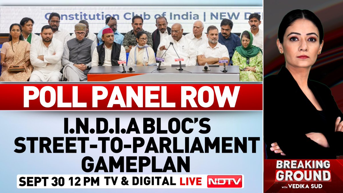 ndtv's tweet photo. Coming up at 12 PM on #BreakingGround with @Vedikas, only on NDTV https://t.co/mCPrqHWgV3