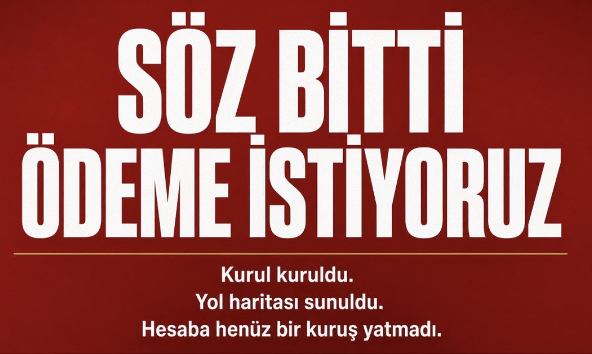 CakirAnt07's tweet photo. Vatandaşın devletine olan güveni için yapılması gerekenler 

1.  Ödeme emri verilmiş, parası PBLK’da olan her vatandaşın parasının verilmesi.
2.  Takasbank’a iletilmiş, 17 Eylül saat 13.30 öncesindeki tüm emirlerin işleme alınması.
3.  Tasfiyeye kalmış, bu işten mağdur olmuş her vatandaşın anaparasının verilmesi.
4.  Suçluların ve sorumluların, her kim olursa olsun, adalet önünde hesap vermesi.

#TP2 #TLY #PRY #PNU #PPZ 
#THF #TMV #tera #TeraMağduriyeti 
#PusulaPortföy #TeraPortföy #HedefPortföy #BullsYatırım #A1Capital #AtlasMenkul #PardusMenkul
#FonMağdurları #FonTasfiye #ParalarNerede #Borsa #BIST #SPK #MKK 
#TeraMağduriyetiSonBulsun #teramağdurlarıçözümbekliyor #TeraMağdurlarıSomutTakvimIstiyor #TeraMağduriyeti #pblk #AnaparamızıVerin #ppftamödensin
