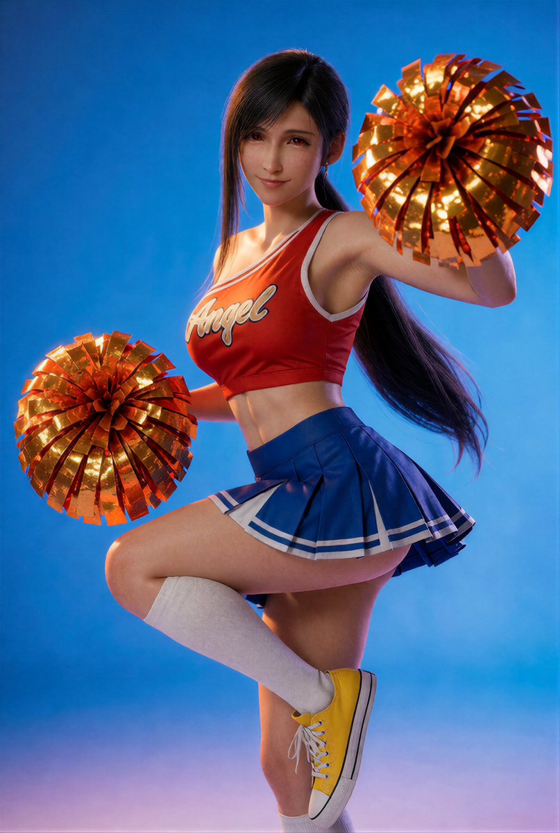 Adam3DXM's tweet photo. Cheerleader #tifa #TifaLockhart https://t.co/F9oZHlm9iR