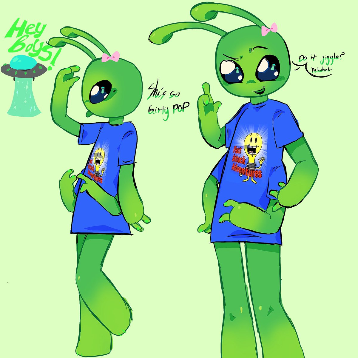 Giggleshitbonez's tweet photo. I drew marian!! … #martian #factattackadventures https://t.co/FIShtw40vQ