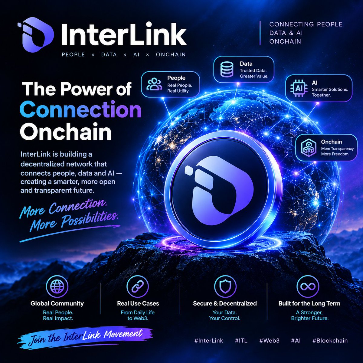 Bee_BDT's tweet photo. The power of connection starts with InterLink. 🌐💜
Connecting people, data, AI and onchain technology to build a more open and connected future. The journey is just beginning, and I’m excited to be part of it. 🚀#InterLink #ITL #ITLG #ITLX https://t.co/LxQ5dRNiNL