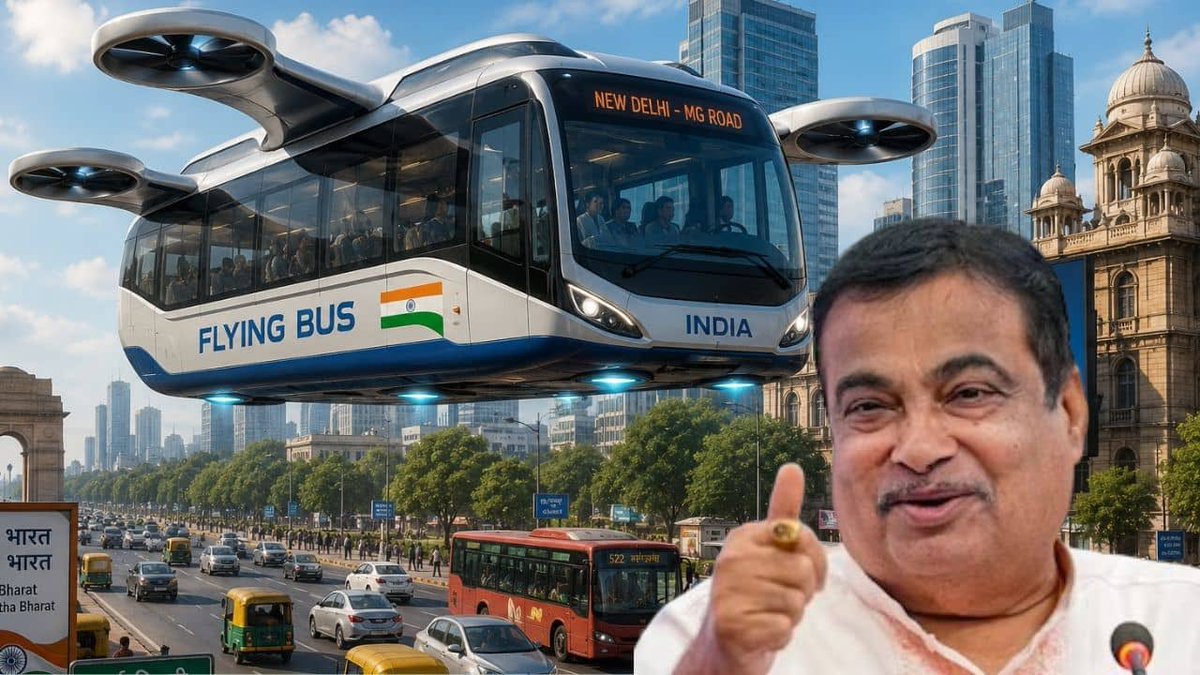 gemsofbabus_'s tweet photo. 🚨I want to run a “FLYING BUS” so that 250 people can travel from one place to another through the air: Nitin Gadkari. https://t.co/xUWaeLaIEB