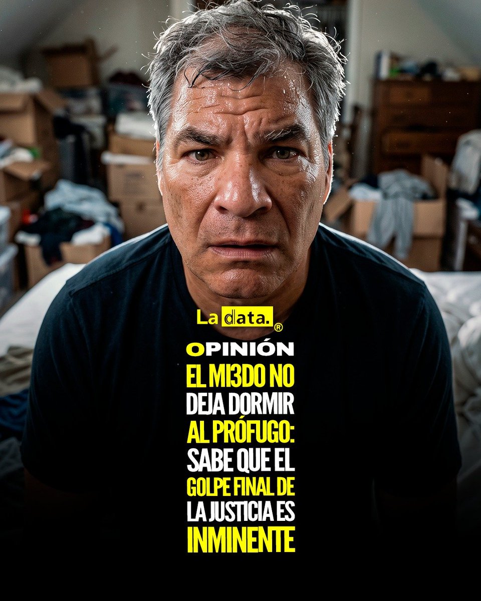 ladataec's tweet photo. #Opinión El mi3do no deja dormir al prófugo: Sabe que el golpe final de la justicia es inminente

¡Correa tiembla de mi3do! El prófugo y sentenciado sabe perfectamente que sus días de impunidad están contados y que la justicia internacional lo está cercando. Hoy no puede ni dormir, consciente de que se le acabó la farsa de las supuestas persecuciones y de que todo el país conoce los negociados oscuros y el dinero que se robó del Ecuador junto a su secta.  

​Creyó que podía mandar desde la sombra, burlarse de las leyes y refugiarse en su discurso victimista mientras financiaba sus redes con dineros turbios. Pero se le olvidó que la verdad siempre sale a la luz y que la justicia no descansa. Cada día que pasa, el cerco es más estrecho, los tentáculos de su red crimin4l caen uno a uno, y sus pataleos de ahogado en redes sociales ya no engañan a nadie. 
 
​Se le acabó la buena vida, el tiempo de desestabilizar a la patria se terminó y la ley está cada vez más cerca de atraparlo.  
​
Cuando ese momento llegue, el Ecuador y toda la región celebrarán la caída definitiva de un delincu3nte que tanto daño le hizo a nuestra sociedad.  

@ladataec 👈

#ladata #TendenciaPolítica #RafaelCorrea #Corrupción