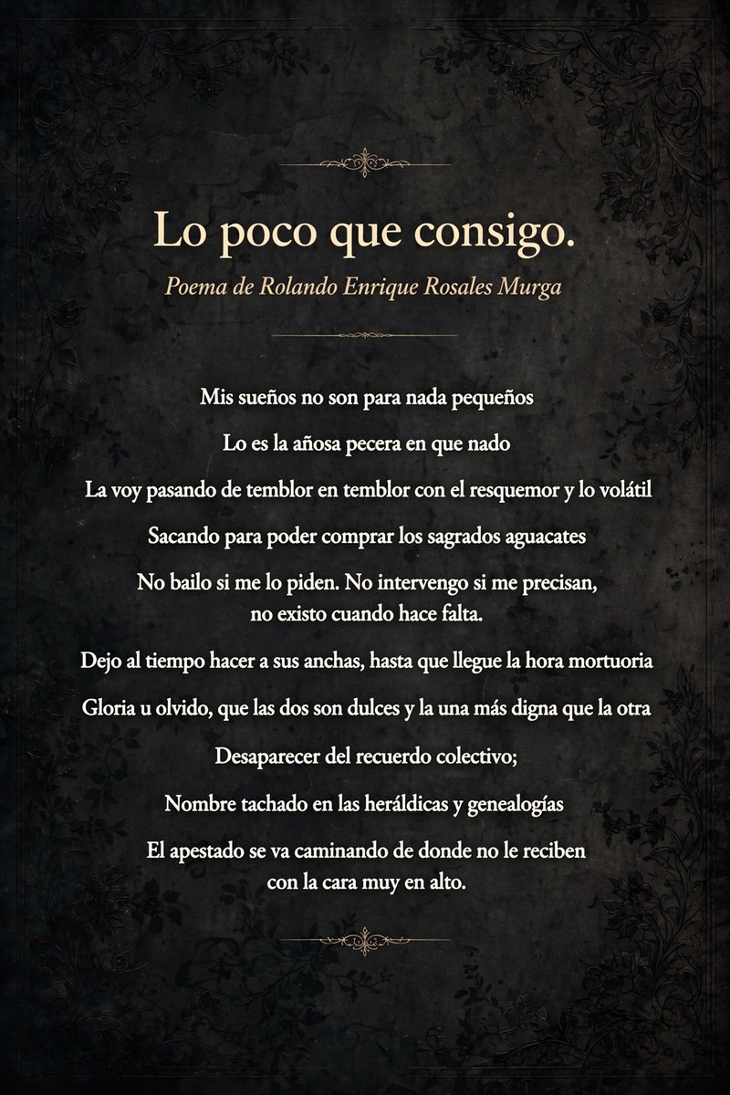 shelomit's tweet photo. Poemas de Rolando Enrique Rosales Murga. #bookstagram #bookstagrammer #bookstagramespañol #reseñaliteraria #Libros #gothic #Kindle #kindle #explorepage
#literature #poetry #explorepage https://t.co/lqcXkpAIxK