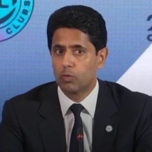 TouchlineX's tweet photo. 🚨🗣️ 𝗡𝗘𝗪: Nasser Al Khelaifi, when asked about Manchester City's current situation, said, "We're not in a position to judge." https://t.co/0j0mT7s69K