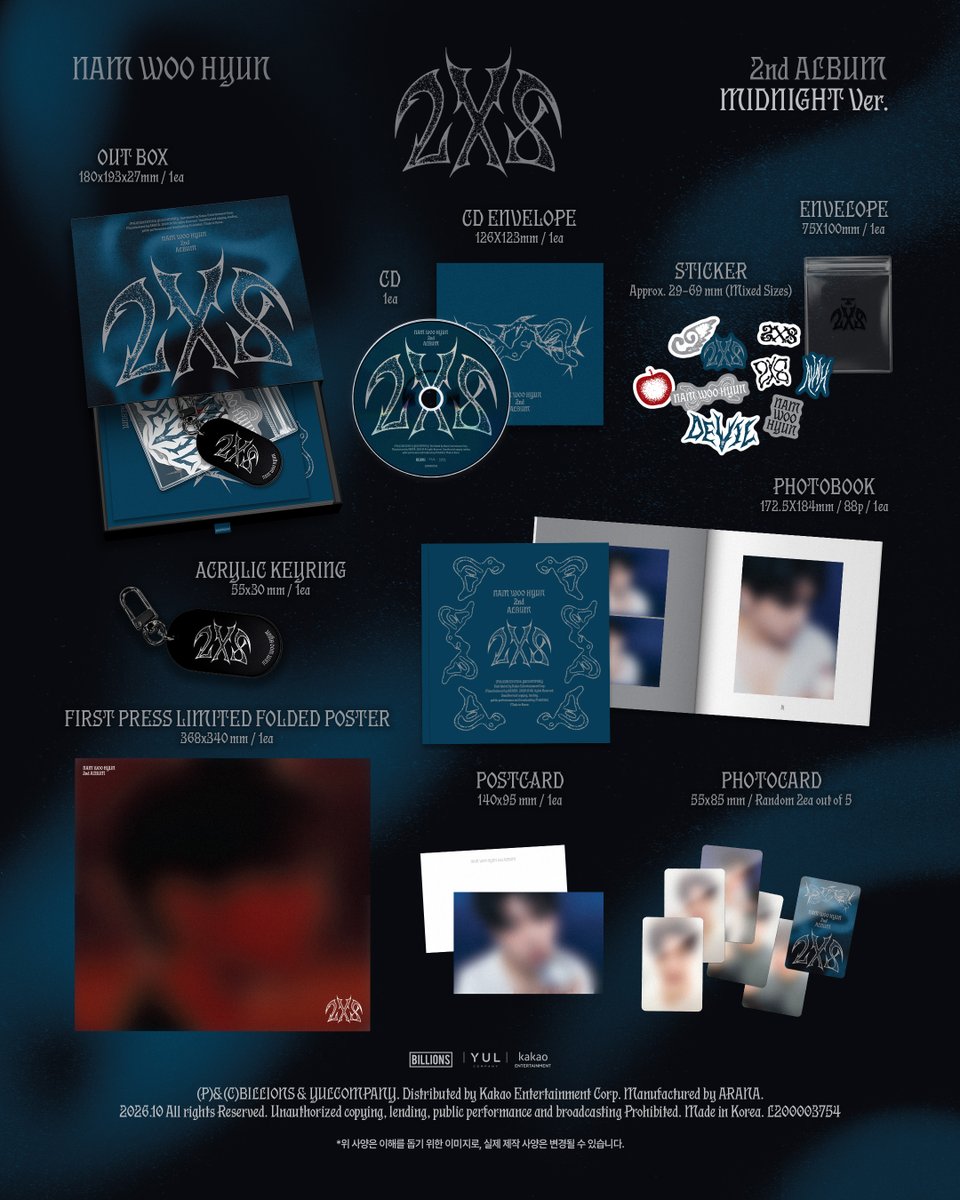 NWH_officialtwt's tweet photo. [💿]

남우현 (Nam Woo Hyun)
2nd Album [2X8] 예약 판매 안내

🔗https://t.co/pAClGIuwDb

#남우현 #NAMWOOHYUN
#2ndAlbum #2X8 #DEVIL https://t.co/T7cu3bj8yt
