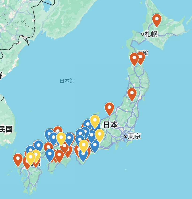 29silicon's tweet photo. 探したら「わや」の分布図が出てきた。九州南部を除く西日本中心だが、新潟、青森、北海道、宮城に飛び地がある。関東がぽっかり抜けているのが特徴的。北前船で日本海側を北上、そこから太平洋側を南下して関東に入る前に息絶えたか？
https://t.co/oHgeaz5ahV https://t.co/YHDSwxcnf1