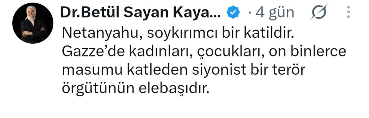cmcrn1980's tweet photo. Fatma Betül Sayan Kaya ;

Sen belediye bursu ile okumadın mı?

Seni okutan milletini 2 milyar TL tokatlamaya utanmadın mı?

Aile eski Bakanı olarak sayende intihar edenler ve boşananlar olursa bunun vebali nedir?

Boşver Netahyahu'yu,sen bize fon vurguncusu Fatma Betül'ü anlat. https://t.co/ALEpxe7Tsh