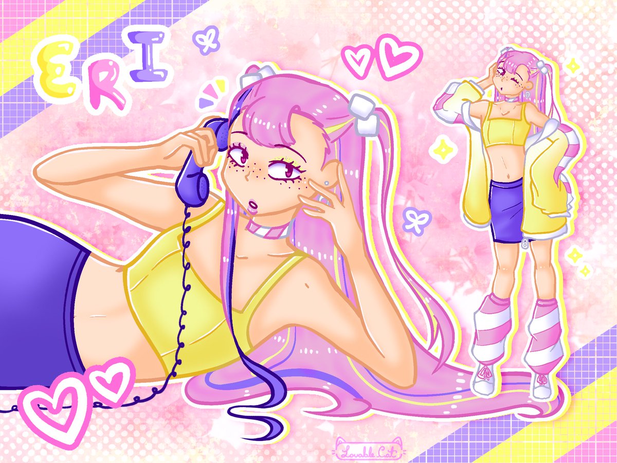 LovableCat_1's tweet photo. I struggled sm with the background 😭 #eri #vimalion https://t.co/010VnEMQSN