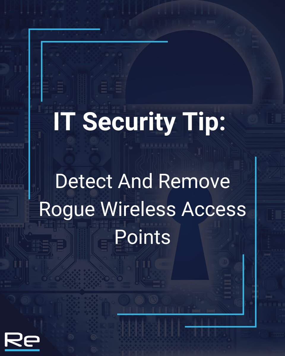 resolutionltd's tweet photo. In large organisations, an unauthorised wireless access point can create a route into the corporate network that bypasses established security controls. Rogue devices may be installed accidentally by employees or deliberately by an attacker.
#WirelessSecurity https://t.co/DGOcfhvYJj