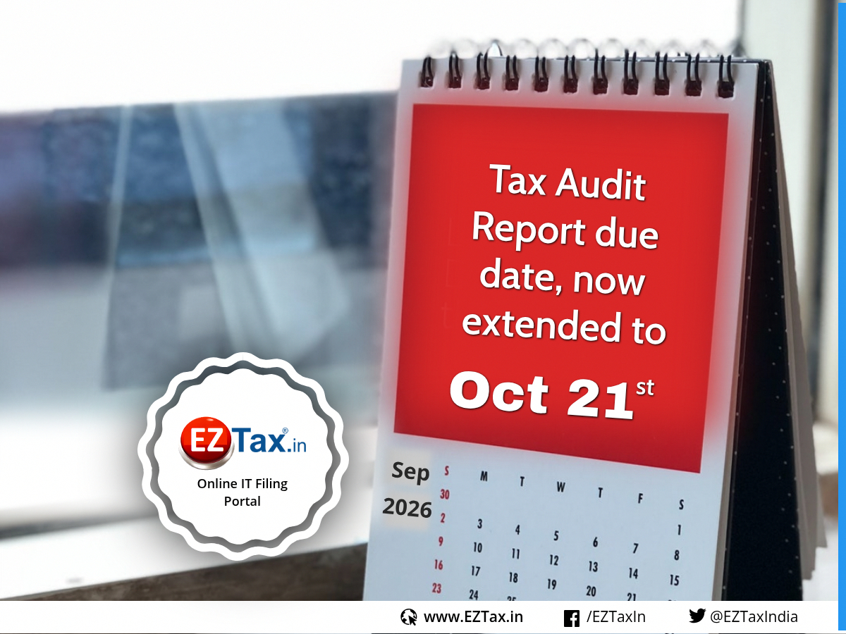 EZTaxIndia's tweet photo. New extended due dates for entities that undergo tax audit for FY 2025-26 (AY 2026-27) as per CBDT

1. Tax Audit Report (TAR) upload due date from 30th Sep to 21st Oct 2026 
2. ITR filing duedate from 31st Oct to 21st Nov 2026 

Ref: https://t.co/J3BQbfRjLZ

#EZTax #TAR #ITR #TaxAudit
