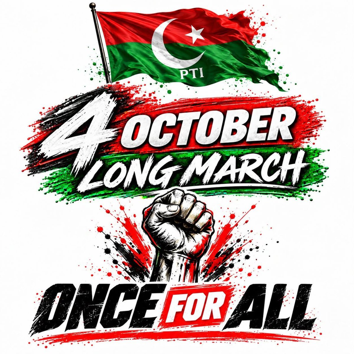 InsafPK's tweet photo. یاد رکھنا ہمارا 4 اکتوبر کا لانگ مارچ پاکستان پر قابض ٹولے سے نجات کا ایک فیصلہ کن مرحلہ ہے، جس کے بعد اس ملک سے نحوست کا once for all خاتمہ ہو جائے گاـ
#خان_کی_بہنیں_فوری_رہا_کرو https://t.co/v4cXYl8RGa