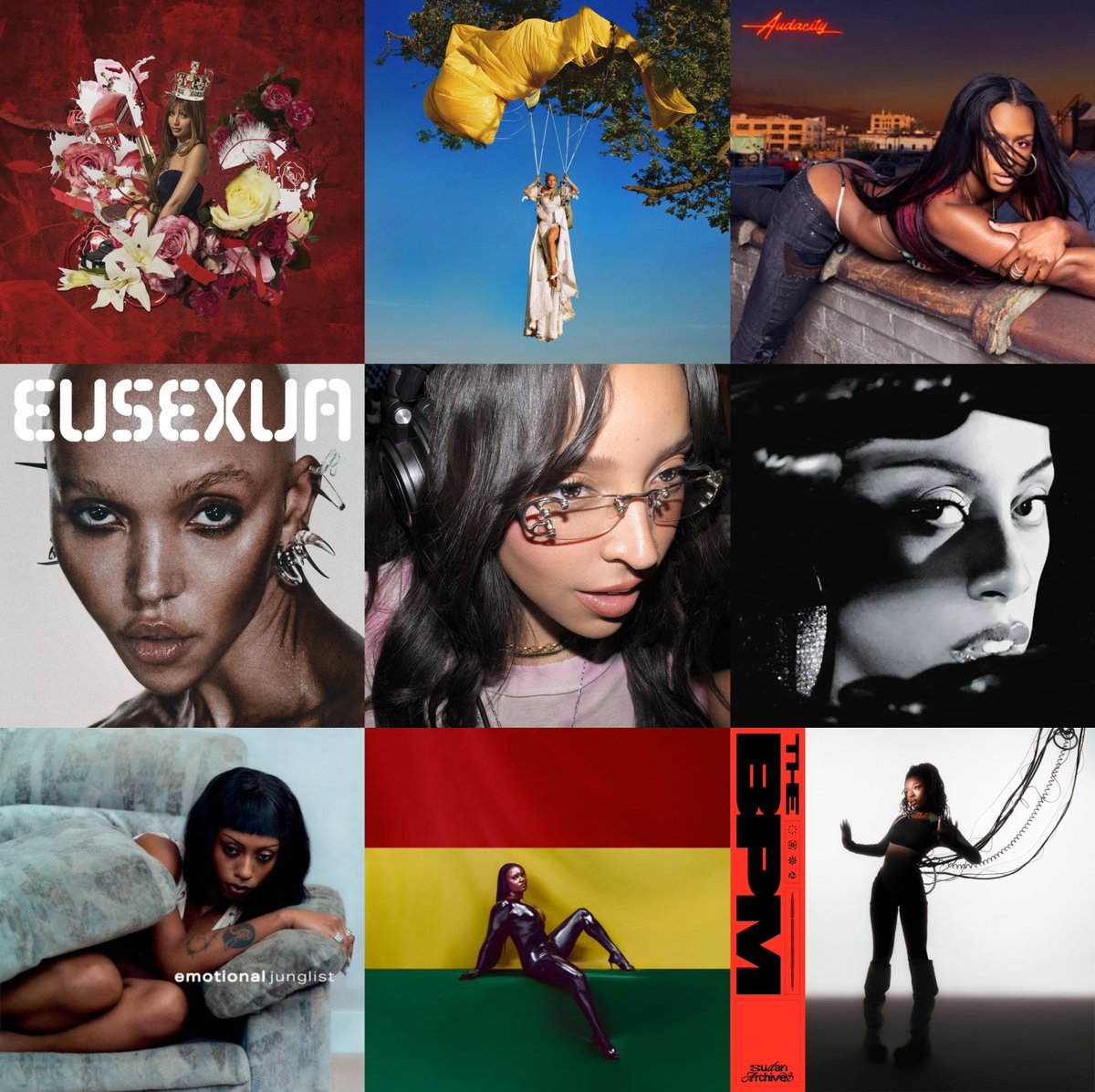 nevermissaabeat's tweet photo. Todo esto en el intervalo de dos años. Y te quieren decir que la musica actual es mala. Lo mediocre es el publico y lo que consume. Las mujeres negras estan haciendo el mejor pop del mundo, solo te falta despertarte. https://t.co/OG01w7A3M7