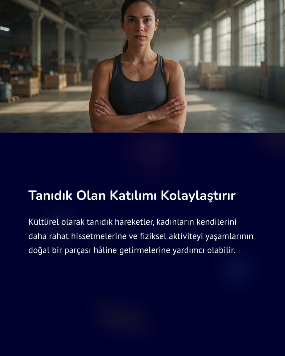 Wellnesstecheu's tweet photo. Hareket bazen tanıdık bir ritimle başlar. 🌿
VITALITY, geleneksel hareketleri modern ve erişilebilir egzersiz yaklaşımlarıyla buluşturarak kadınlar için daha kapsayıcı fiziksel aktivite seçenekleri oluşturmayı hedefliyor.
Sizi harekete geçiren bir dans veya halk oyunu var mı? 💬 https://t.co/DPemx9rUbJ