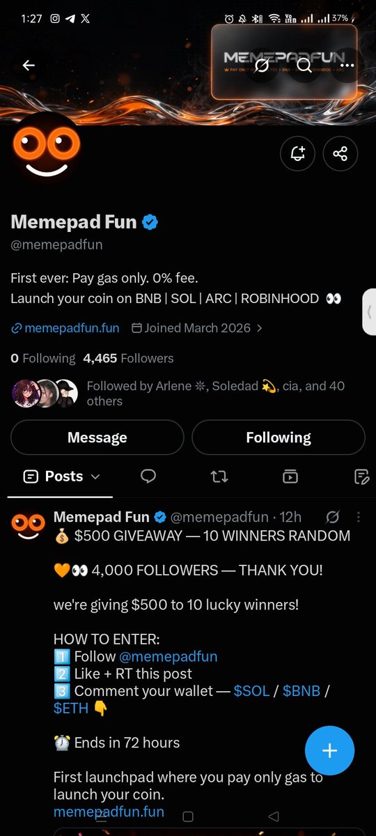 itsFifxxie's tweet photo. @memepadfun Congratulations @memepadfun 
Thank you so much 

Gsw6djnmXNJrTkjAohdmJa8vwDm5VLCDtWK4LQdR9Cj4 https://t.co/6Kp400jpl4