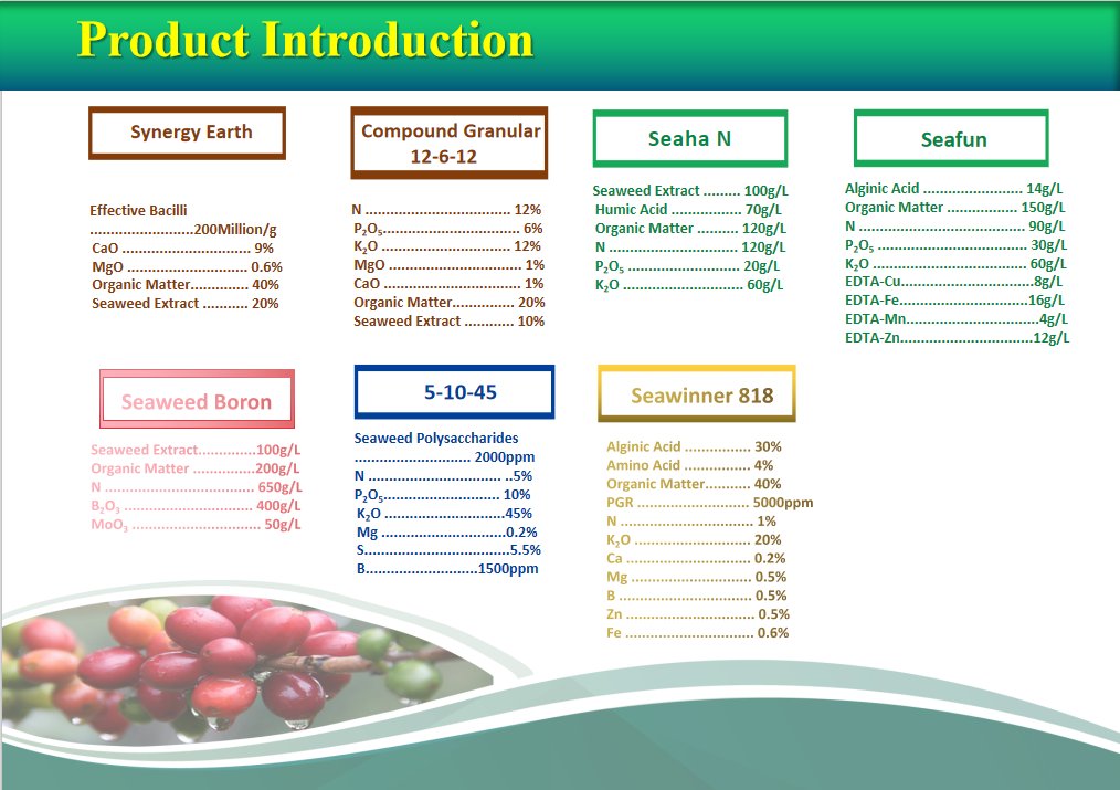 SalesSeawinner's tweet photo. Growing coffee? Explore our seaweed-based nutrition program to boost fruit set, yield and bean quality.#Coffee #Biostimulants #SeaweedExtract #AgTech #SeawinBiotechGroup https://t.co/aPsI8zJSiZ