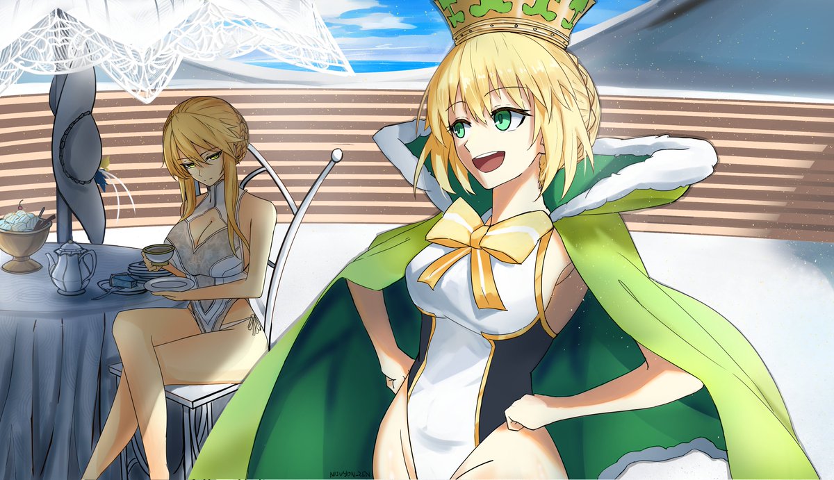 Nijuyon_zen's tweet photo. Summer leisure
#FGO https://t.co/nIhyft1t6J