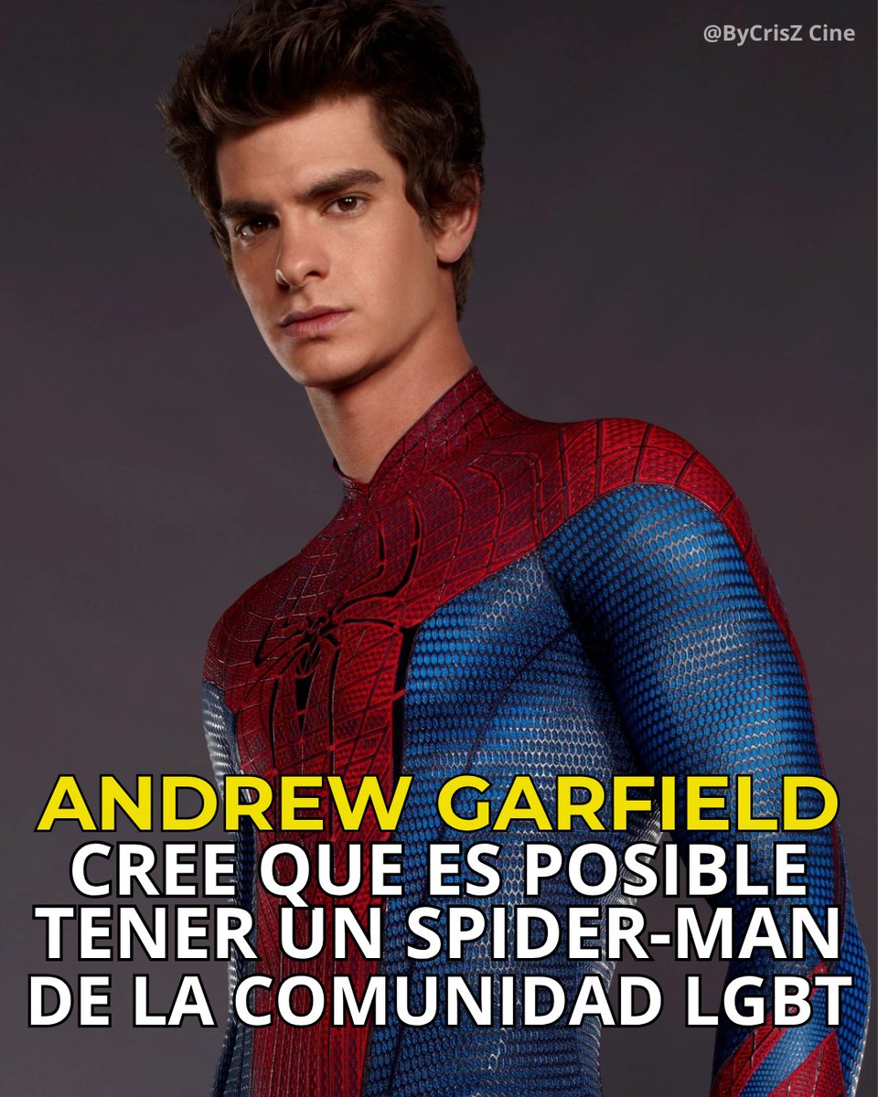bandaforks's tweet photo. Andrew Garfield believes it’s possible to have an LGBTQ+ Spider-Man. https://t.co/Yn2I3MIJJ8