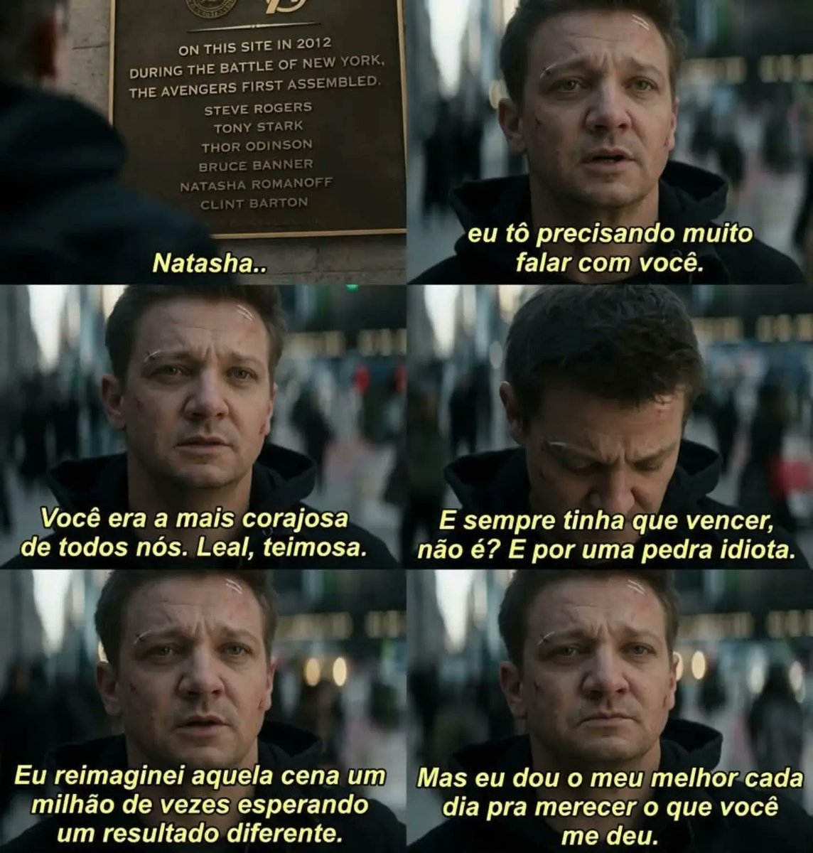 YuRiCo2010's tweet photo. Photo by Canal Retrofuturismo on July 25, 2026. It may be a meme with text that says: “During the Battle of the Avengers, Steve Rogers: Natasha... I really need to talk to you. You were the bravest of all of us. Loyal, stubborn. And you always had https://t.co/Eq1nQT69UG