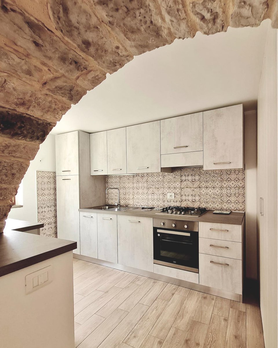 HaileyGPA8's tweet photo. A small jewel-box kitchen nestled within the walls of a renovated period home. CASA DE PICO ARREDAMENTI https://t.co/oO57nb2f5Y