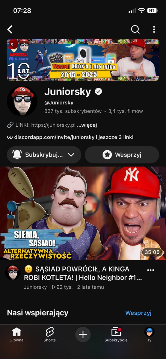 komailowsky's tweet photo. @HNFact This one got me in the franchise, back in 2016, I think at the time Alpha 1 was coming out or somewhere near that

He was considered to be the “Polish king of Hello Neighbor” as fans were saying to him, and from what I know he was also the most successful Polish HN YouTuber atm https://t.co/wvGyhMiP2R