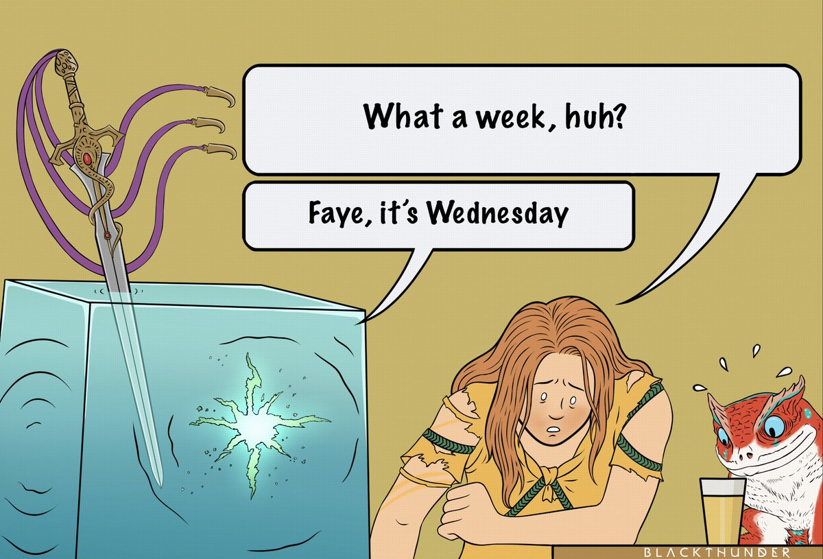 BT_BlackThunder's tweet photo. What a week, huh? #GodofwarLaufey https://t.co/qqXQkaavhT