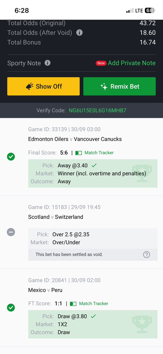 AfeezA17's tweet photo. @SportyBet Why did you void my game @SportyBet @SportyBetNG  thief when they played over 2.5 https://t.co/2CvkaEcIEG