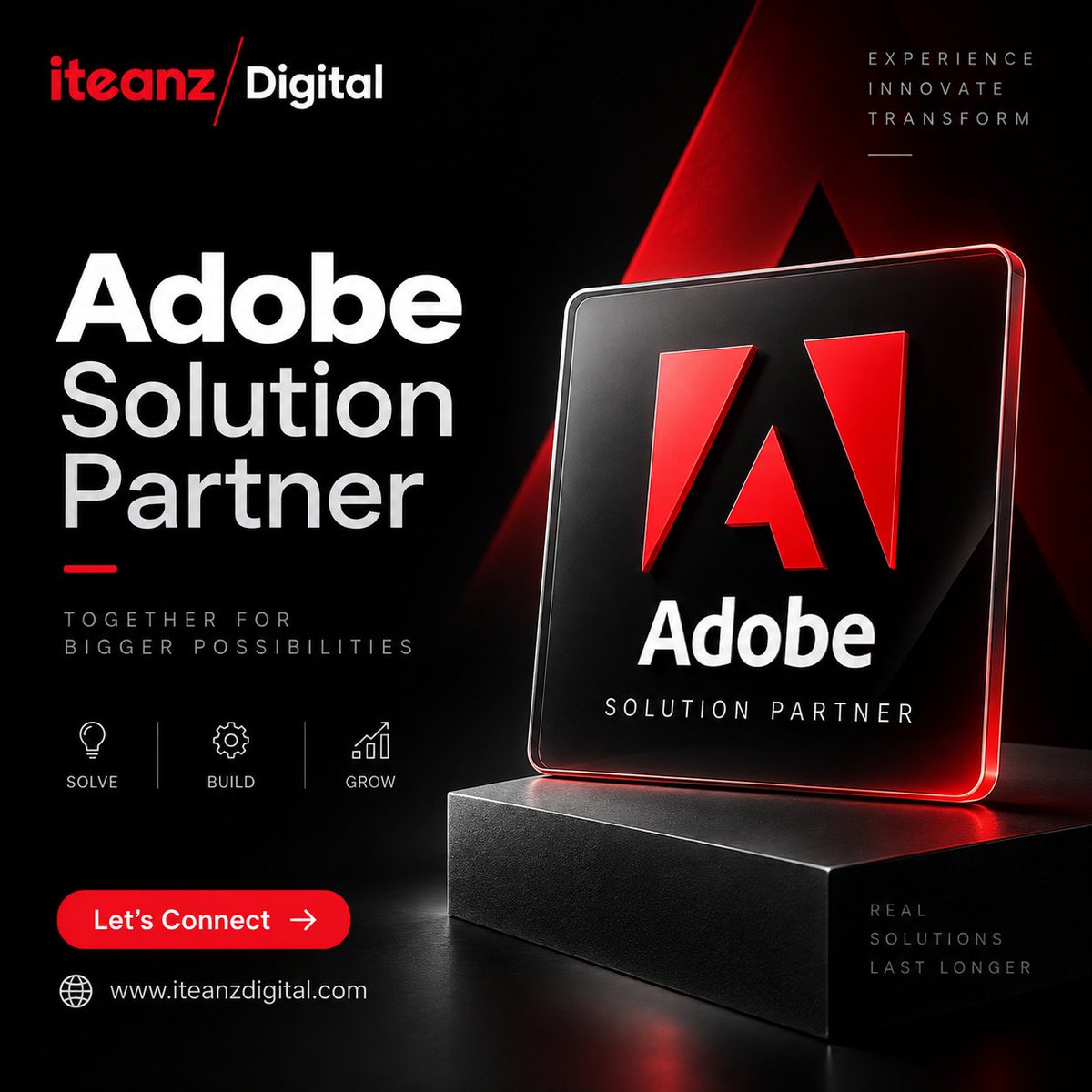 iteanzdigital's tweet photo. 🚀 Transform your digital experiences with Iteanz Digital and Adobe.

🌐 https://t.co/JDYJoIZtJB

#IteanzDigital #Adobe #AdobeSolutionPartner #DigitalTransformation #DigitalExperience #CustomerExperience #MarTech #BusinessGrowth #AdobeExperienceCloud #DigitalInnovation https://t.co/D1zd1R8zfU