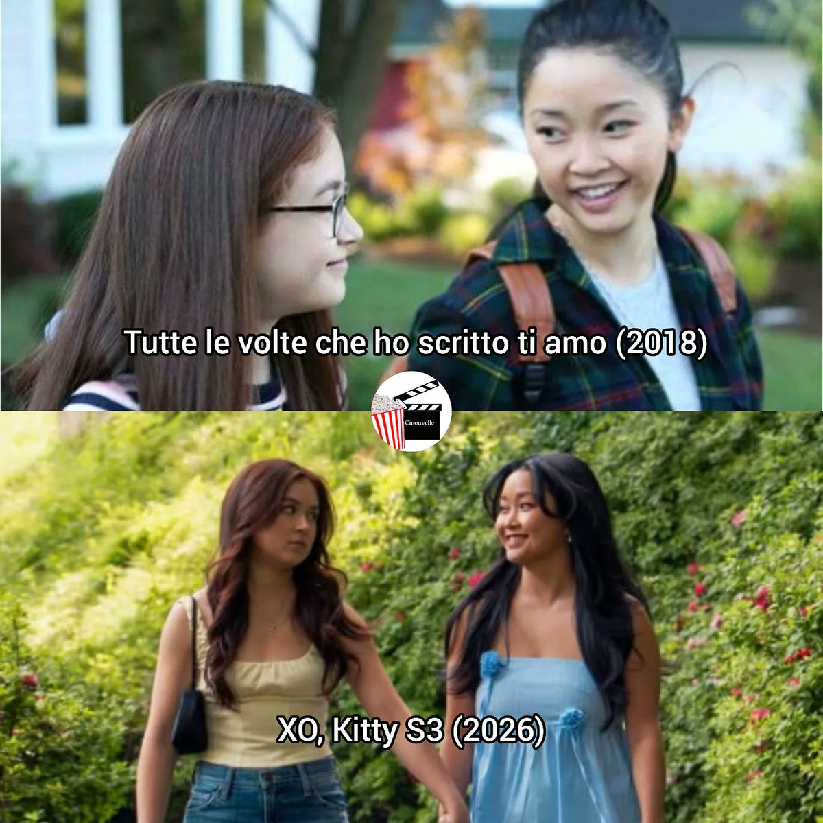 seeporn's tweet photo. Lana Condor returns as Lara Jean Song Covey in Jenny Han’s universe, reuniting with her on-screen sister Kitty in XO, Kitty season 3. Noah Centineo also returned as Peter Kavinsky in season 2. https://t.co/7ewLvsHzUO