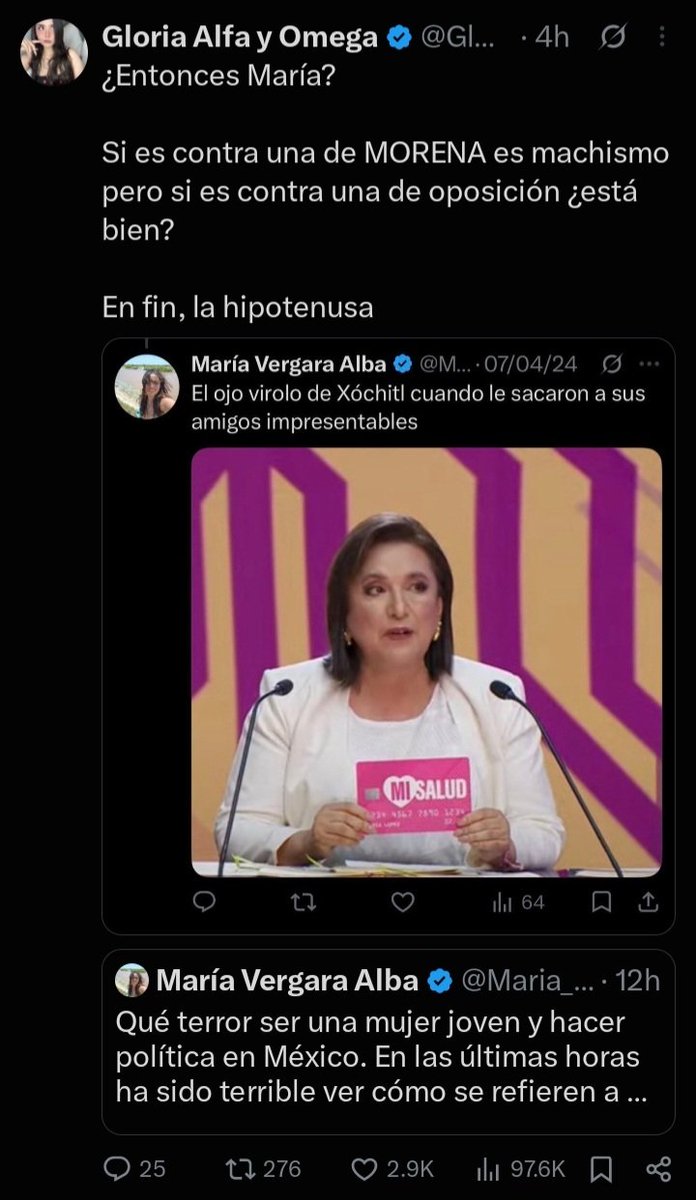 6a6e6a's tweet photo. @Maria_Vergara23 Órale pendeja, ¿vas a responder sí o no? Puta feminaca de quinta. https://t.co/8JaZad9E1E