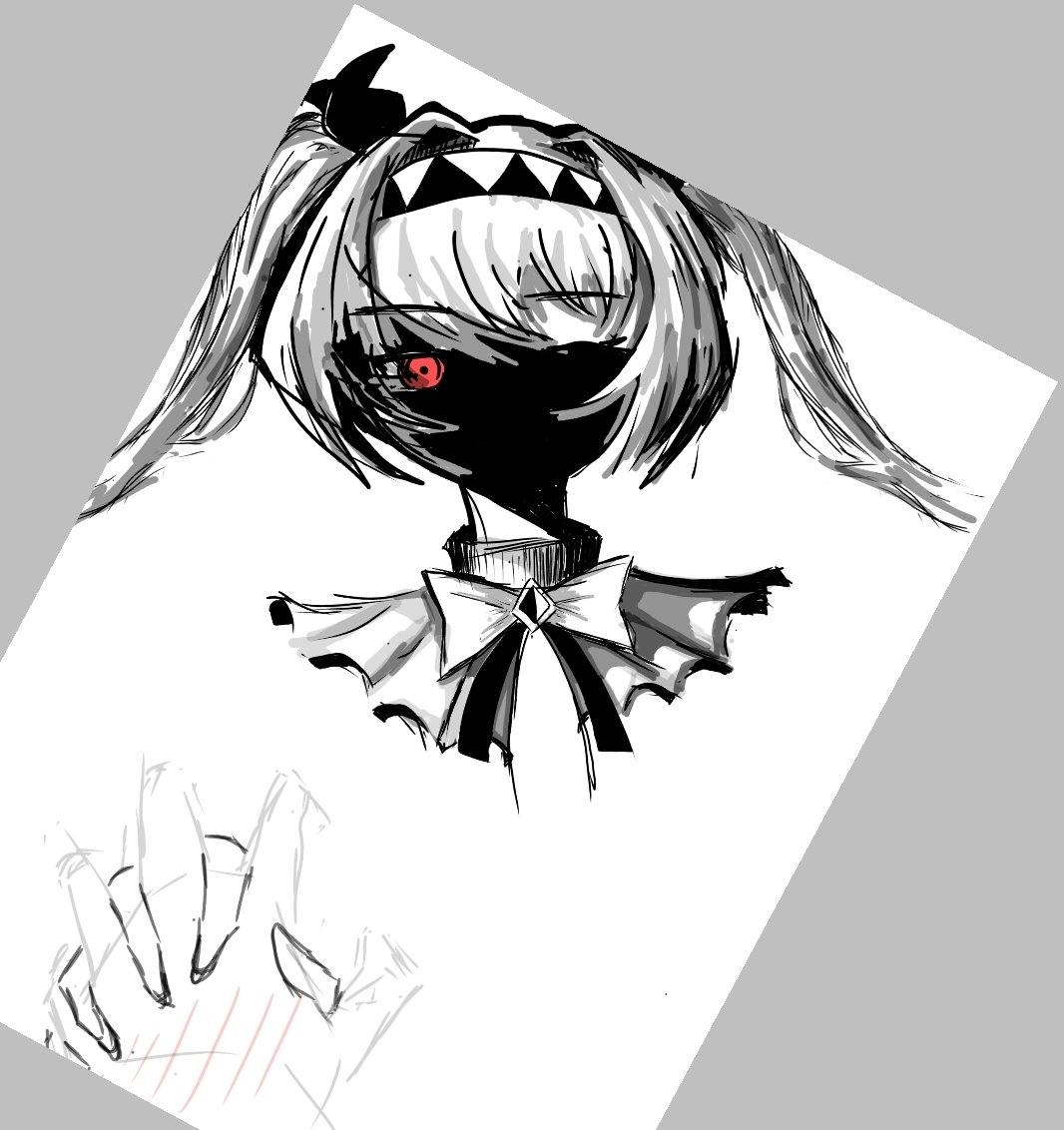 dxacgafan's tweet photo. Was casually drawing Lilith until this happened https://t.co/arj5OOz6lr