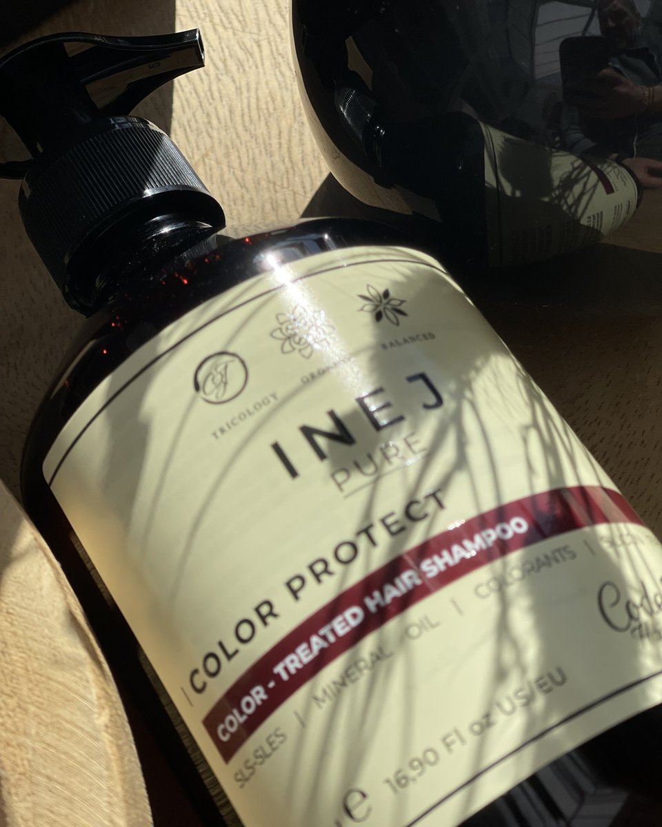 fer_souza's tweet photo. Summer is coming, bringing sun, energy, and lots of fun. As promised: tips to protect your hair and skin. INEJ Color Protect Shampoo protects, nourishes, and adds shine. After sun exposure, it helps maintain your tan. Stay tuned for the conditioner. https://t.co/8i7qWjXVRt
