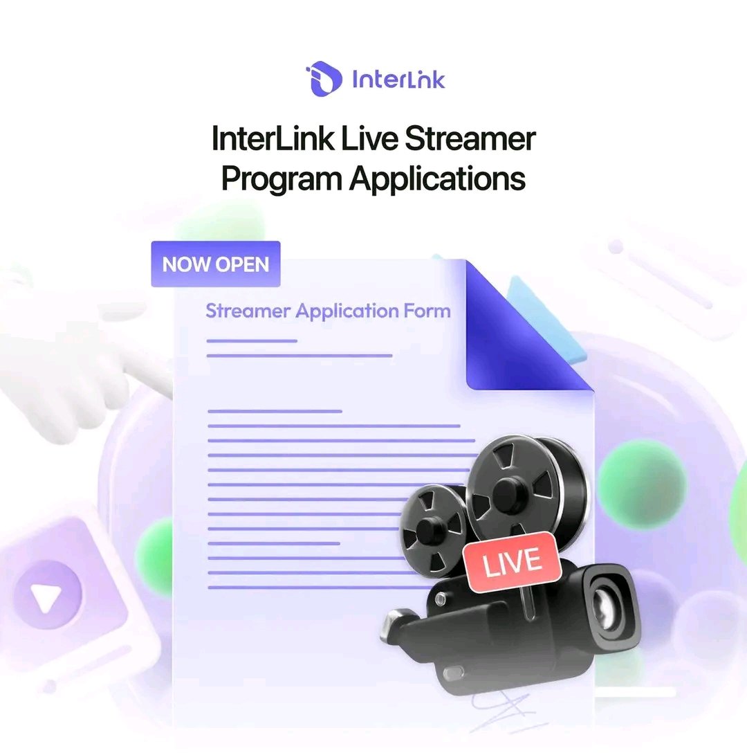 GeletawN19476's tweet photo. InterLink Live is opening applications for streamers and content creators. It’s a chance to share your unique style, connect with Linkers, and build a community through live content. I’m excited to see what creators bring to the ecosystem. 

My code 832585976 https://t.co/Q4milDsXao