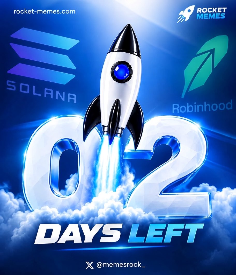 BigJossyy's tweet photo. Rocket Memes launches October 2

We’re building a multichain meme launchpad on Solana + Robinhood Chain where creators launch for $0 and keep the majority of trading fees. @memesrock_ 

$RMC is designed for long-term alignment: • 1% sell fee permanently burns supply 👇 https://t.co/rkkRlzYznT