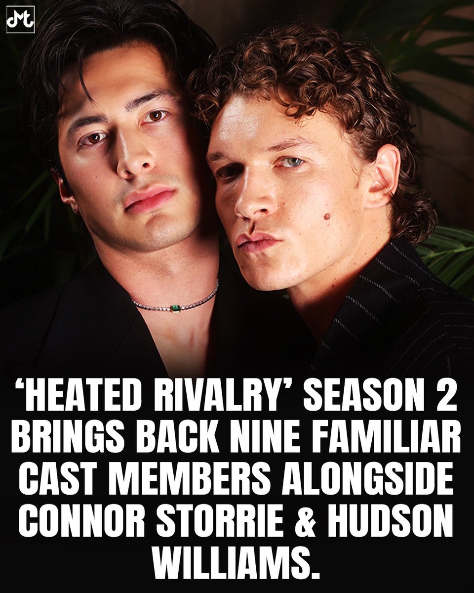 AnnyNairobi's tweet photo. Photo by DMT on September 03, 2026. “Heated Rivalry” Season 2 brings back nine familiar cast members alongside Connor Storrie and Hudson Williams. https://t.co/to59jJmWUf