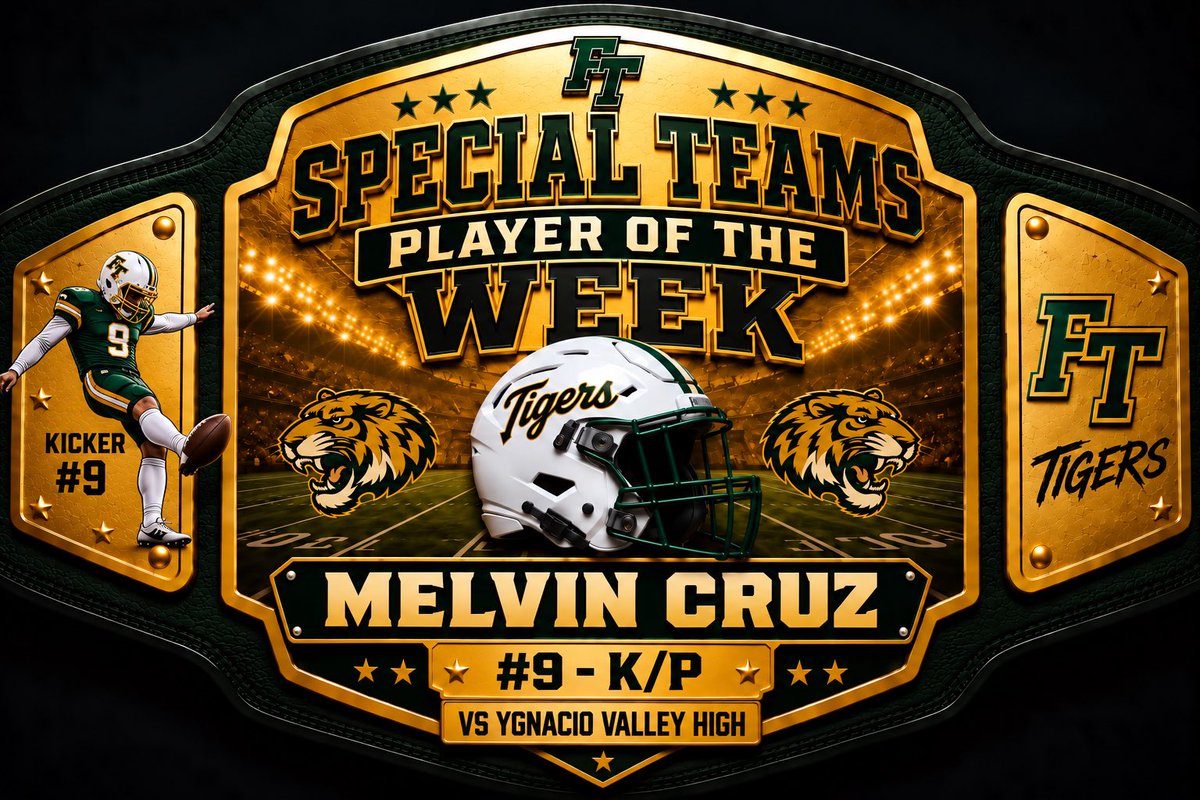 OALTigersFB's tweet photo. Congratulations to our Game5 #PlayerOfTheWeek… vs #YgnacioValleyHigh
.
Offense: @fremontsA5 
Defense: @EliasCorea22 
Special Teams: #MelvinCruz
.
#ThisAintTheSameFremont https://t.co/9o1re6gmYY