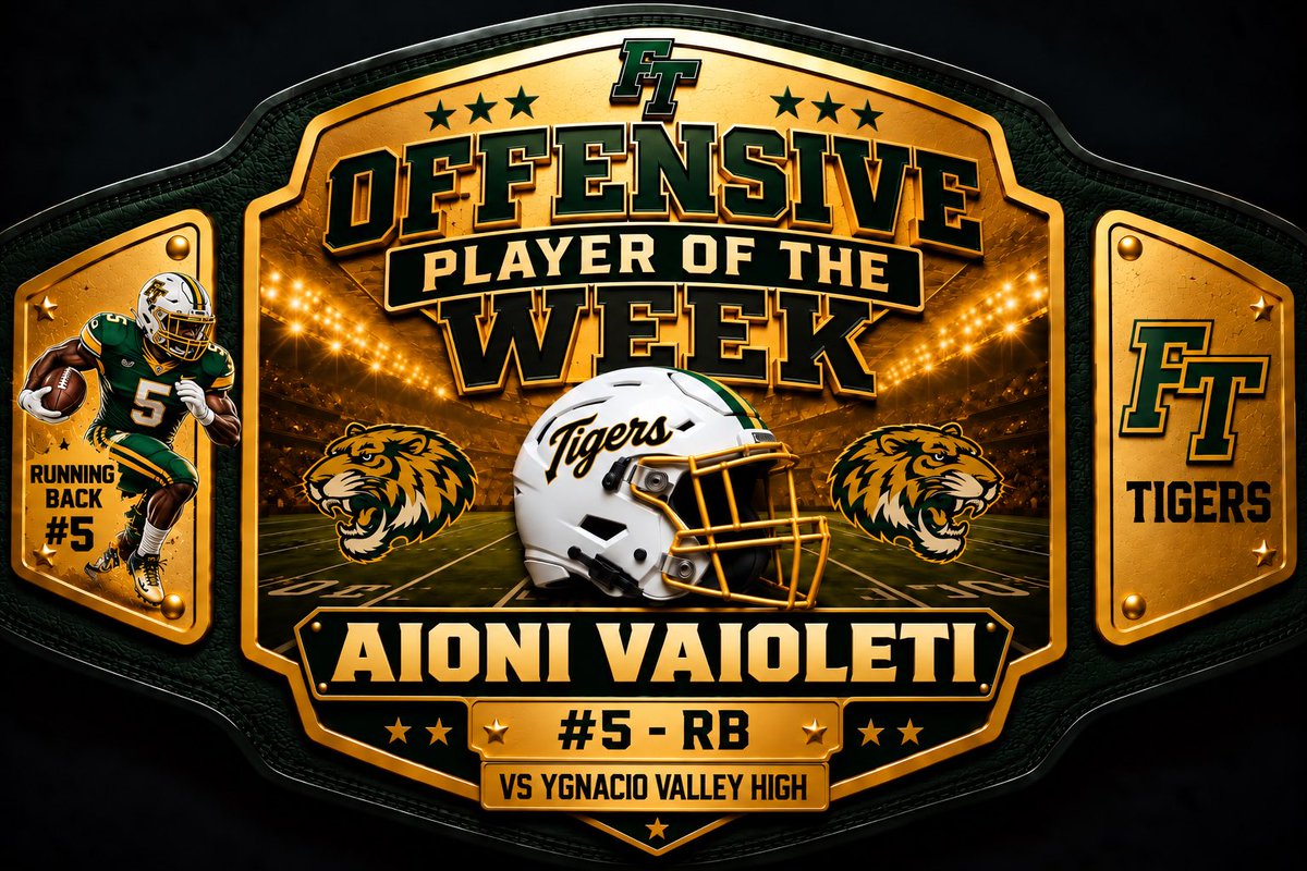 OALTigersFB's tweet photo. Congratulations to our Game5 #PlayerOfTheWeek… vs #YgnacioValleyHigh
.
Offense: @fremontsA5 
Defense: @EliasCorea22 
Special Teams: #MelvinCruz
.
#ThisAintTheSameFremont https://t.co/9o1re6gmYY