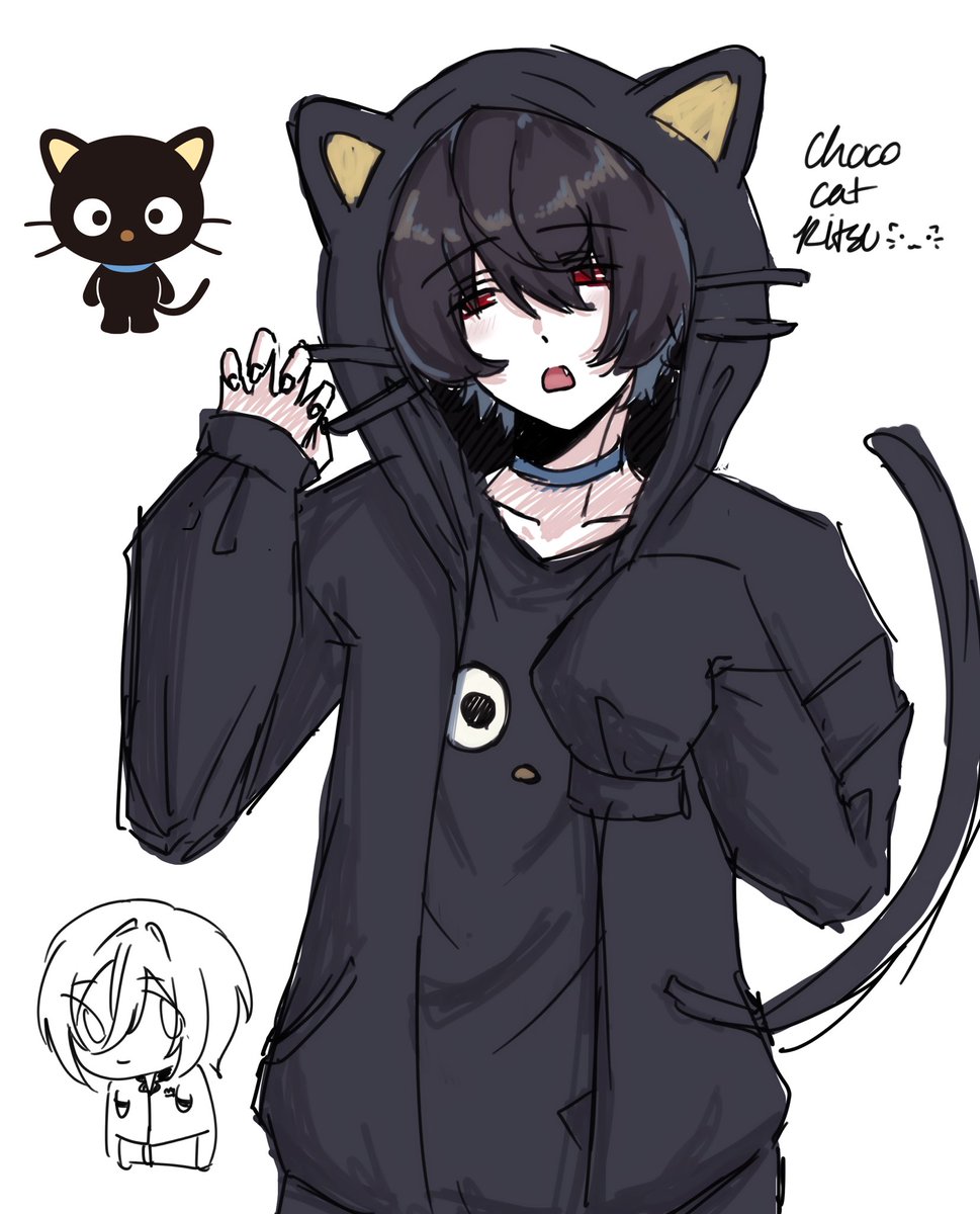 yumenomassacre's tweet photo. chococat ritsu #あんスタ https://t.co/c8LHbsqGPT
