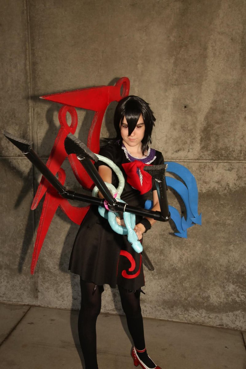 Mysticallala's tweet photo. There was a time when I cosplayed Nue! I need to fix up her wings and trident sometime. https://t.co/4yPIMc05oI