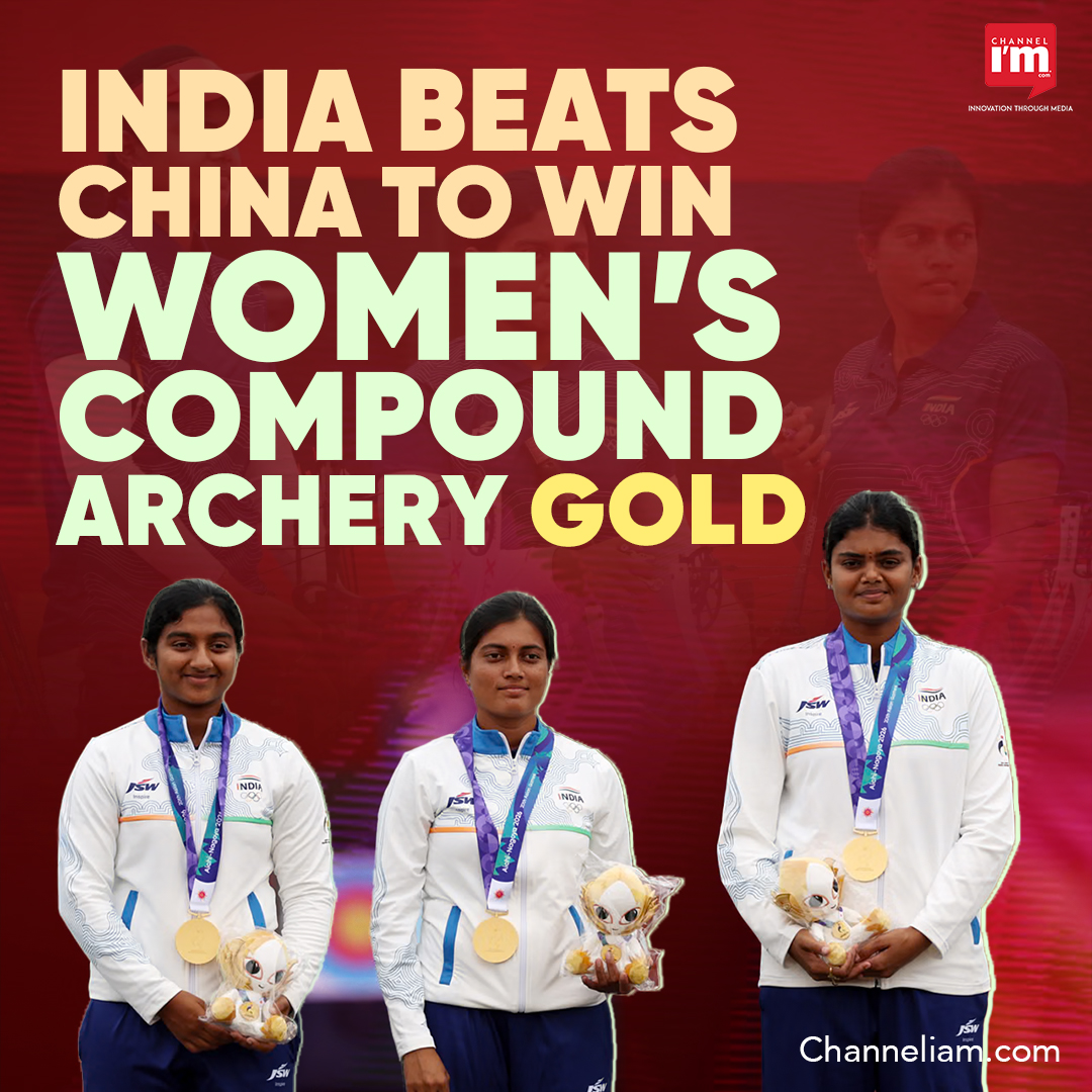 Channeliam's tweet photo. Jyothi Surekha Vennam, Chikitha Taniparthi and Prithika Pradeep defeated China 238-234 to retain India’s Asian Games women’s compound archery title.
𝒇𝒐𝒓 𝒎𝒐𝒓𝒆 𝒅𝒆𝒕𝒂𝒊𝒍𝒔
https://t.co/GBUAVaScFi
#AsianGames2026 #India #IndianArchery #CompoundArchery #WomensArchery https://t.co/PduwbZM1nf