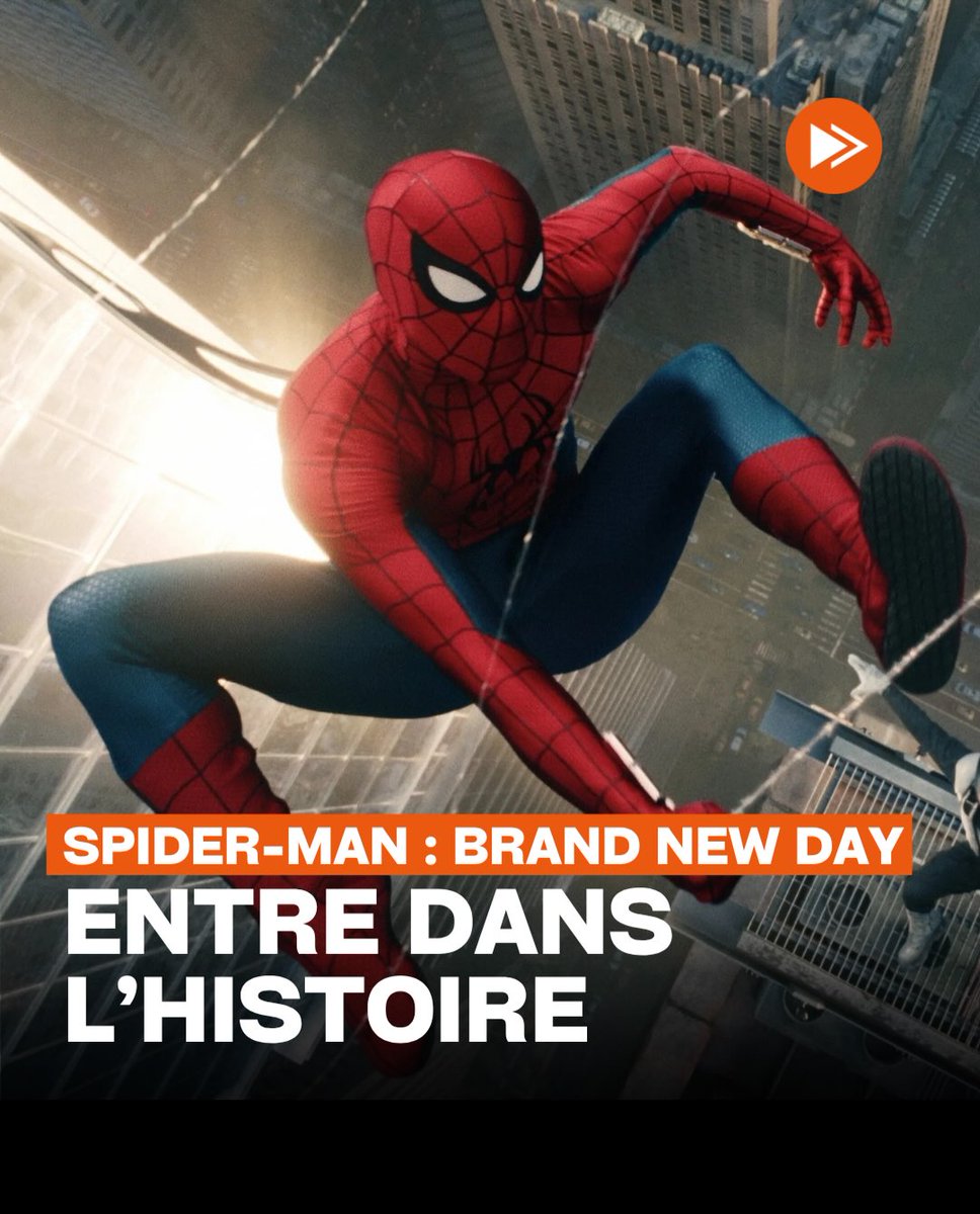 pacas_avila's tweet photo. Photo by Écran Large on September 03, 2026. An image featuring a vulture, poster, and the text: “Spider-Man: Brand New Day makes history. https://t.co/4P1VL6pnVJ