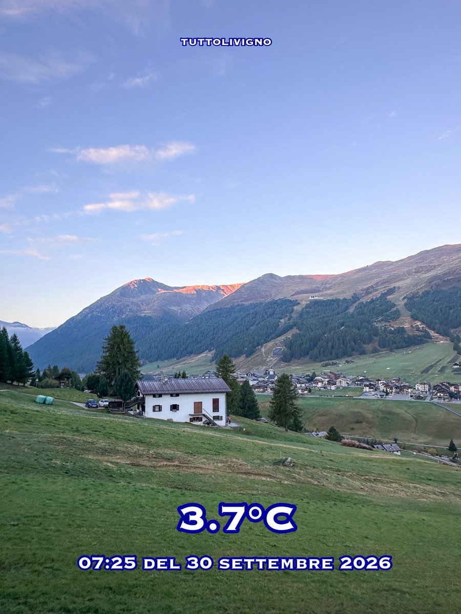TuttoLivigno's tweet photo. Buongiorno a tutti dalla ancora verde Livigno 🍁
Ad Agosto prati gialli, ora verdi😊

👉 Per informazioni, webcam, meteo, escursioni e soggiorni a Livigno, apri il mio profilo e guarda i link. https://t.co/sRo4D583Zn